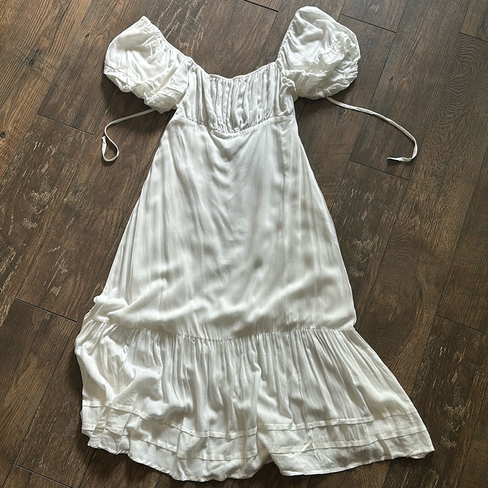 New! Burans Cream Sweetheart Dress (Sz 10) NWT